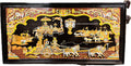 Rosewood Inlay Bhagavad Gita Panel – Kurukshetra Scene '