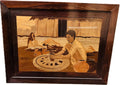 Rosewood Inlay Pottery Panel – 2'×2'