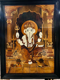 Rosewood Ganesha Inlay Panel