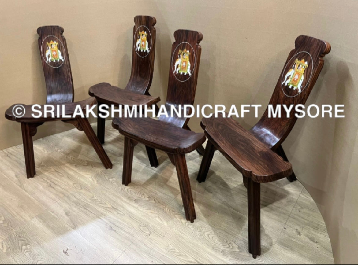 Rosewood Tripod Chair